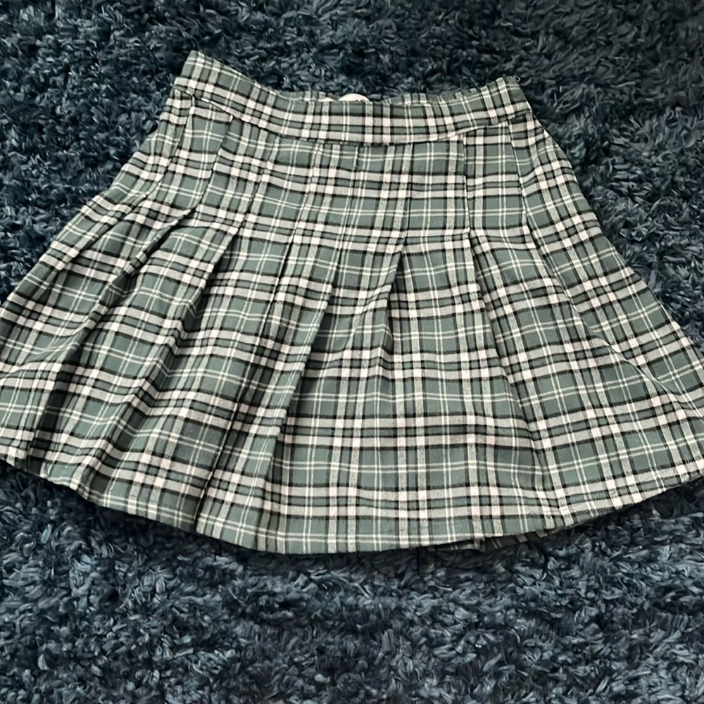 green white skirt
